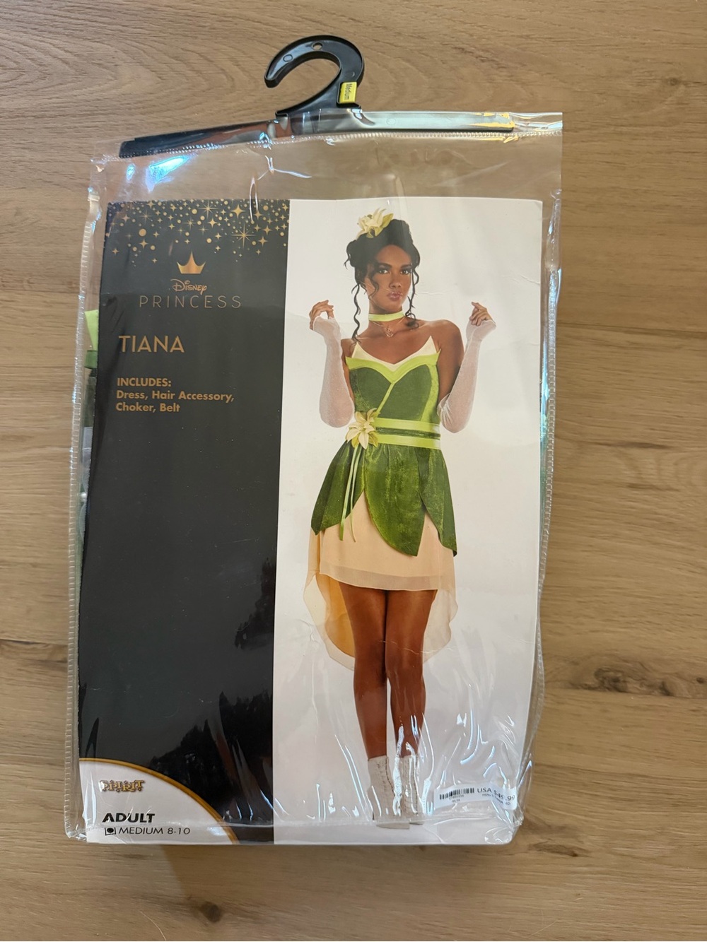 Spirit Disney Princess Tiana Strapless Dress in Green and Cream